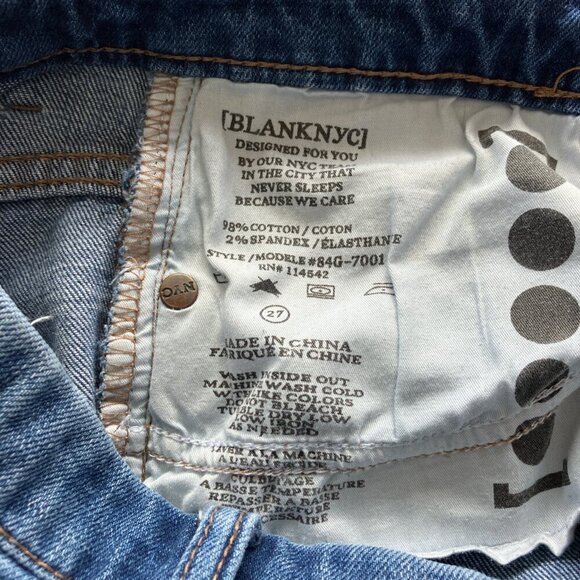 Blank NYC size 27 Skinny Classique lowrise medium wash 5 pocket denim jeans - Picture 4 of 6